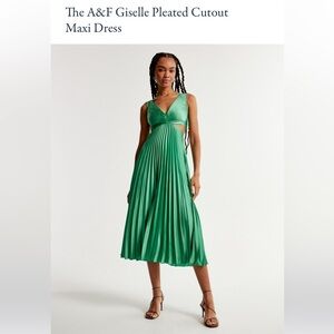 Abercrombie green maxi dress